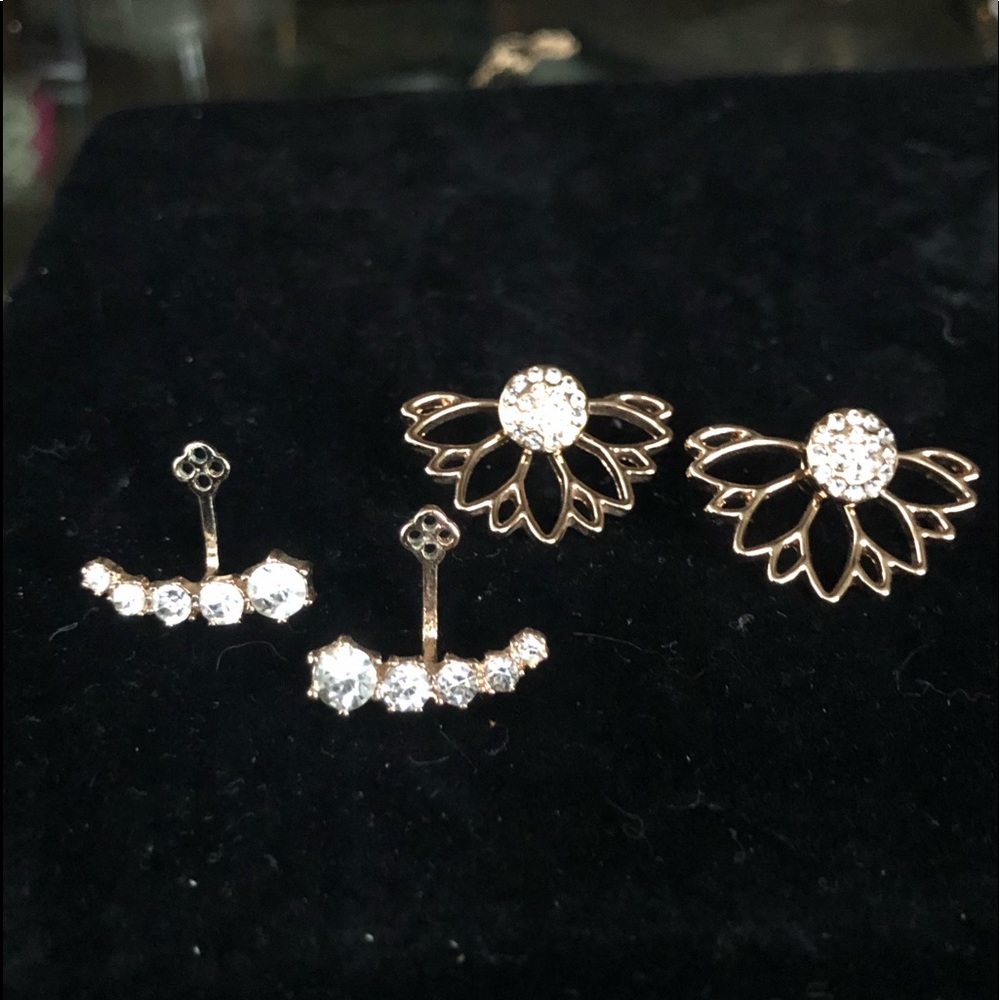 Beautiful Pave’ Crystal earring and 2 jackets